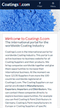Mobile Screenshot of coatings1.com
