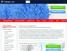 Tablet Screenshot of coatings1.com